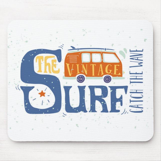 Catch The Wave Poster Mouse Pad (Front)