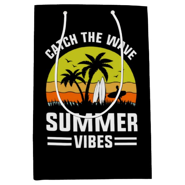 Catch The Wave Summer Vibes-64193 Medium Gift Bag (Front)