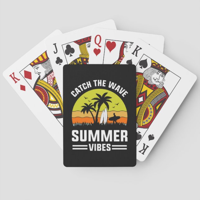 Catch The Wave Summer Vibes-64193 Playing Cards (Back)