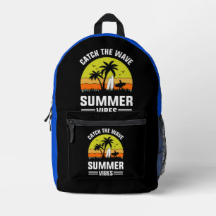 Catch The Wave Summer Vibes-64193 Printed Backpack