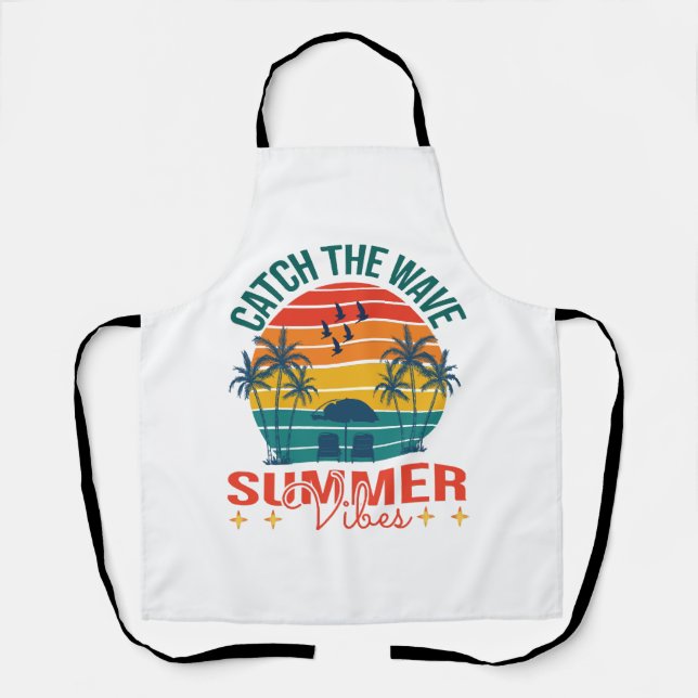 Catch the Wave Summer Vibes Apron (Front)