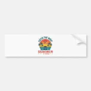 Catch the Wave Summer Vibes Bumper Sticker