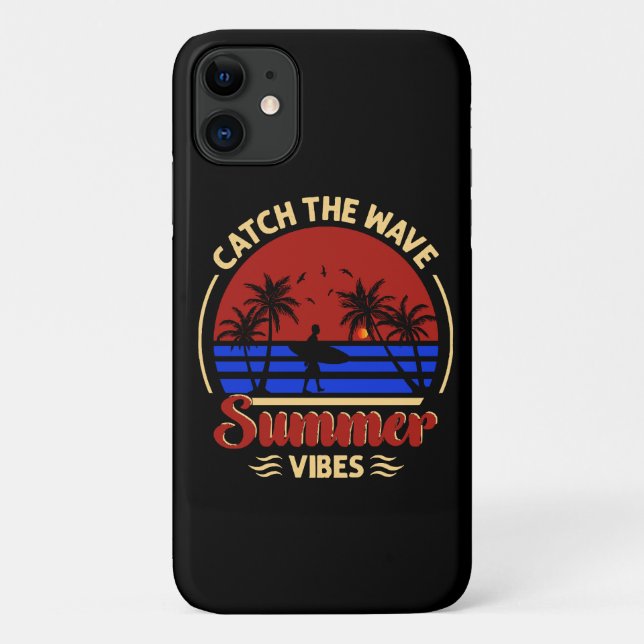 Catch the Wave Summer Vibes Case-Mate iPhone Case (Back)