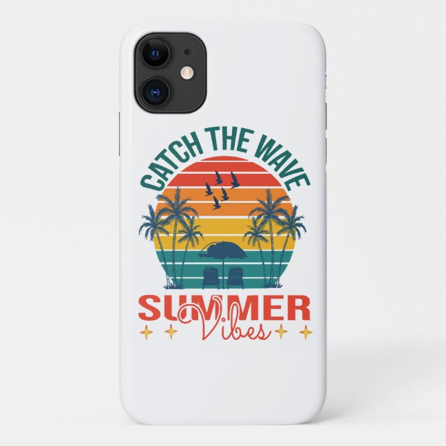 Catch the Wave Summer Vibes Case-Mate iPhone Case (Back)