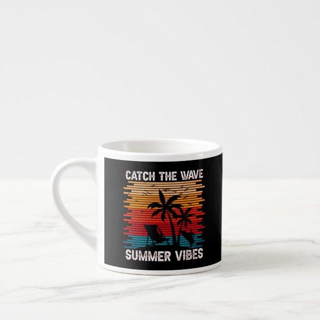 Catch The Wave Summer Vibes  Espresso Cup (Left)