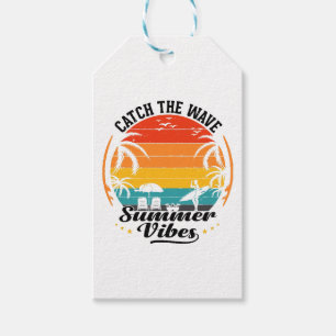 Catch the Wave Summer Vibes Gift Tags