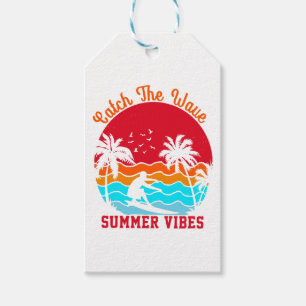 Catch the Wave Summer Vibes Gift Tags