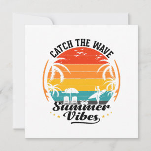 Catch the Wave Summer Vibes Invitation