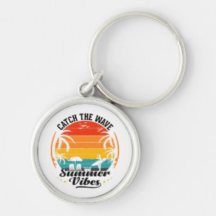Catch the Wave Summer Vibes Key Ring