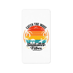 Catch the Wave Summer Vibes Label