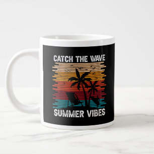 Catch The Wave Summer Vibes Large Coffee Mug