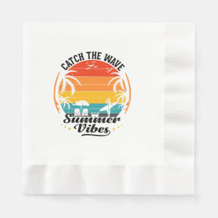 Catch the Wave Summer Vibes Napkin