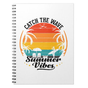 Catch the Wave Summer Vibes Notebook