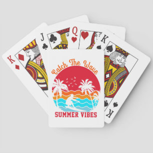 Catch the Wave Summer Vibes Playing Cards