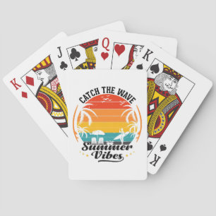 Catch the Wave Summer Vibes Playing Cards