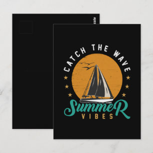 Catch the Wave Summer Vibes Postcard