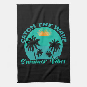Catch the Wave Summer Vibes Tea Towel