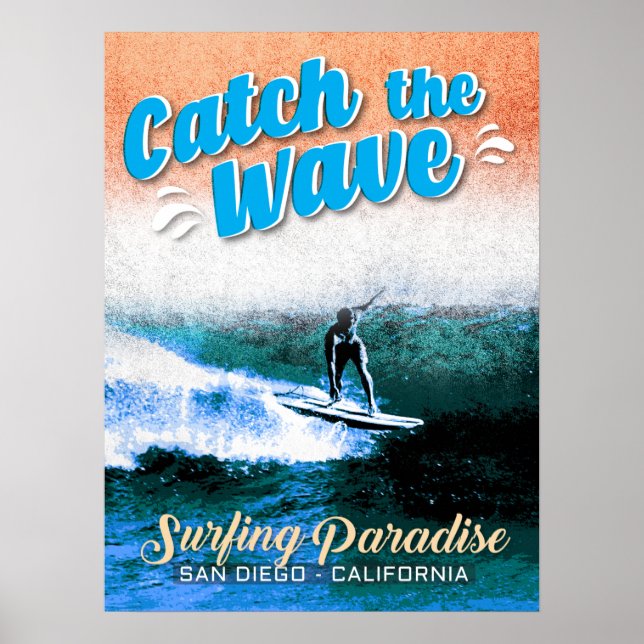 Catch the Wave - Surfing Paradise  Poster (Front)