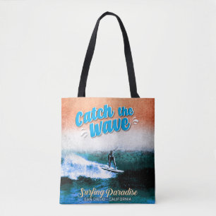 Catch the Wave - Surfing Paradise Tote Bag