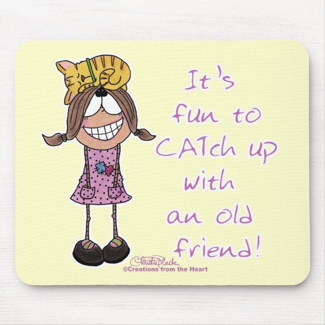 CATch Up Mouse Pad (Front)