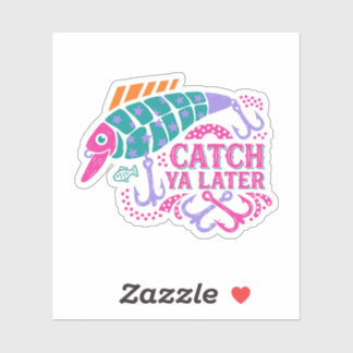 Catch Ya Later Shirt Funny Fishing Lure Pun Retro