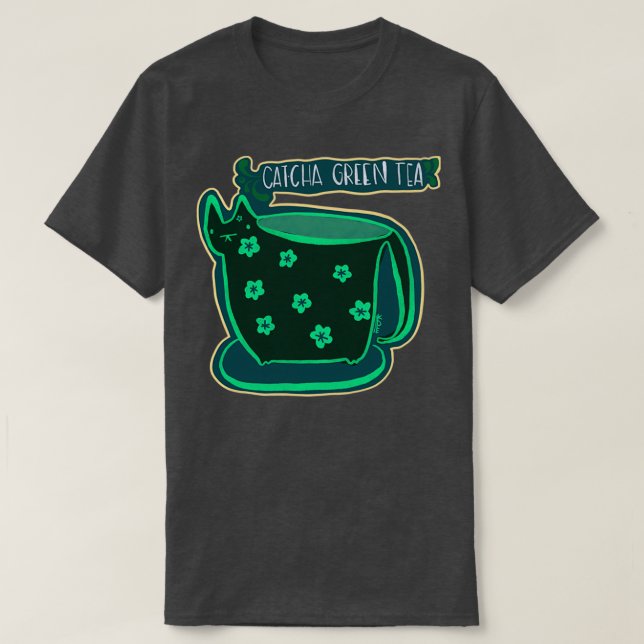 Catcha Green Tea T-Shirt (Design Front)