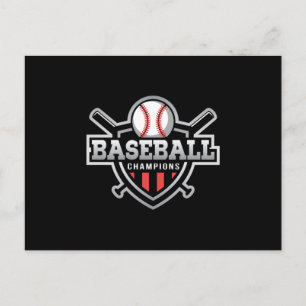 Catcher Baseball Bat Sports Pitcher Funny Gift Postcard