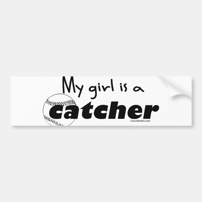 Catcher (Girl) Bumper Sticker (Front)
