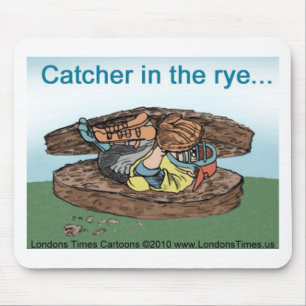 Catcher In Rye Bread Funny Tees Mugs Cards & Gifts Mouse Pad