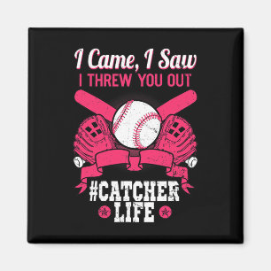 Catcher Life Softll Team Sport Player Infielder Ck Magnet