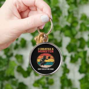 Catcher Softball Dad Father's Day Key Ring