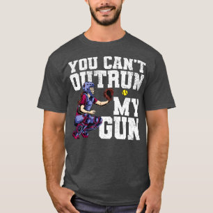 Catcher Softball Player Vintage T-Shirt