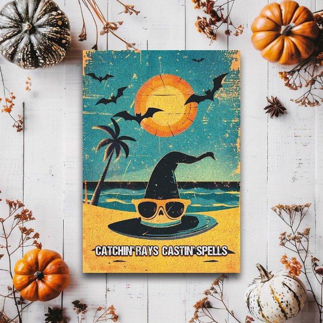Catchin’ Rays Castin’ Spells Summer Goth Witch Postcard (Creator Uploaded)