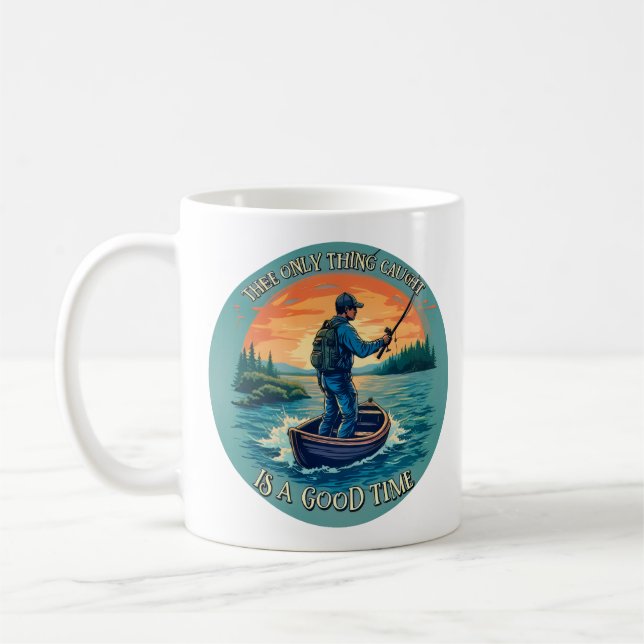 Catching a Good Time Coffee Mug (Left)