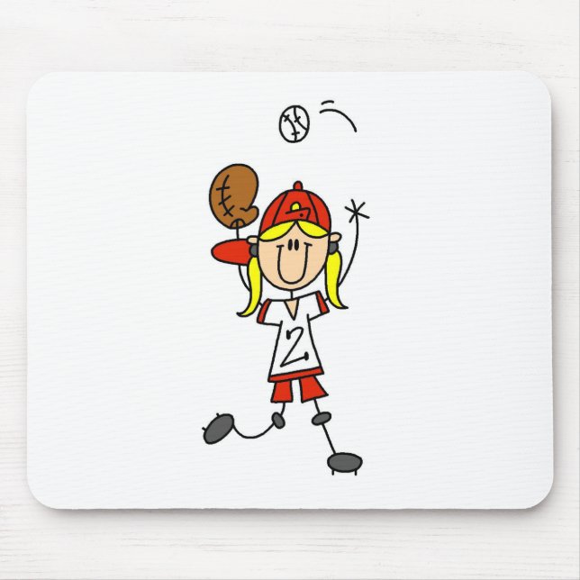 Catching A Softball Mousepad (Front)