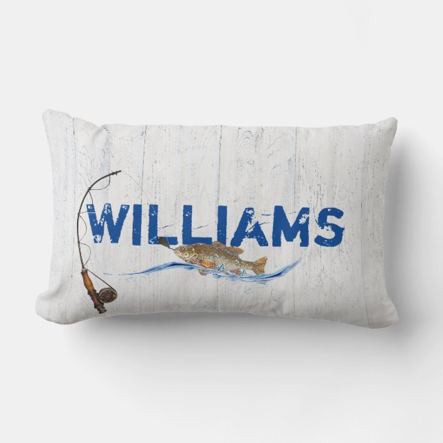 Catching Fish Lumbar Cushion (Front)
