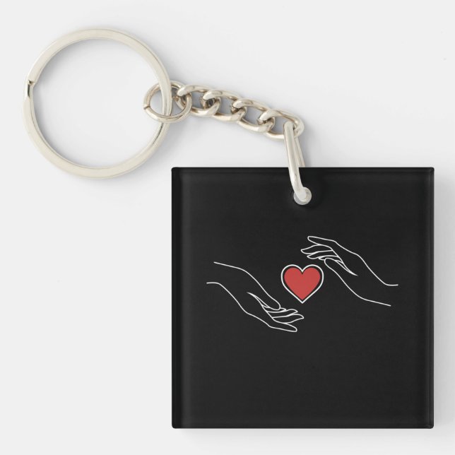Catching Heart Key Ring (Front)