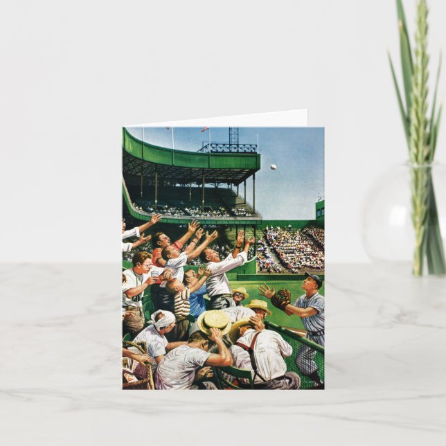 Catching Home Run Ball Card (Front)