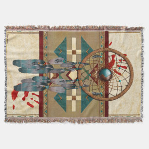 Catching Spirit Native American Throw Blanket
