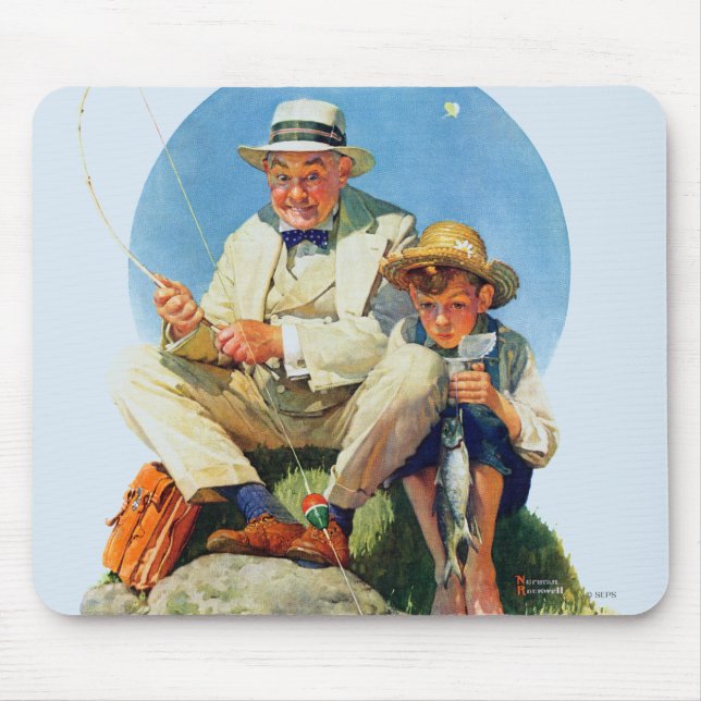 Catching the Big One Mouse Pad (Front)