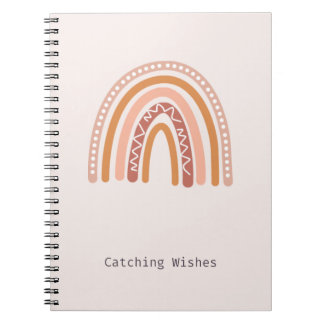 Catching Wishes Boho Rainbow Notebook