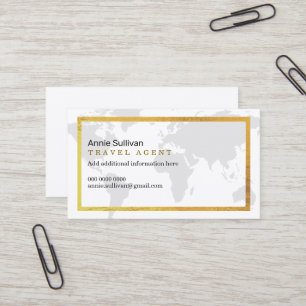 Catchy, Classy, Modern Professional Travel Agent Business Card