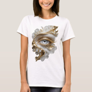 Catchy Gold GOLDEN EYE Slogan Design T-Shirt
