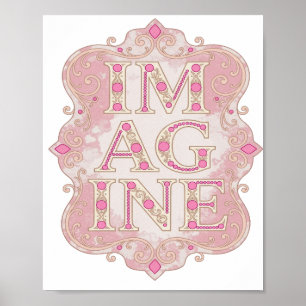 Catchy Gold IM AGINE Custom Design Poster