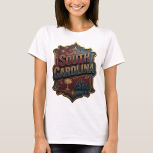 Catchy Gold SOUTH CAROLINA Custom Tee