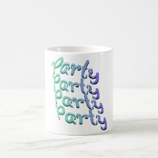 Catchy party and coffee morning mug