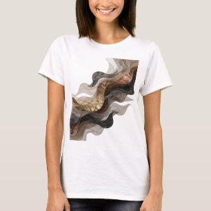 Catchy Silver ABSTRACT ART Custom Tee