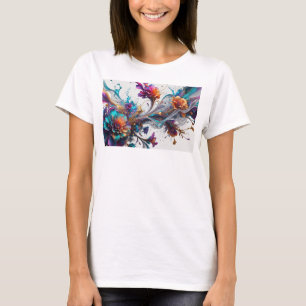 Catchy Silver ABSTRACT ART Design T-Shirt