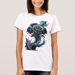 Catchy Silver ABSTRACT ART Wearable Art T-Shirt