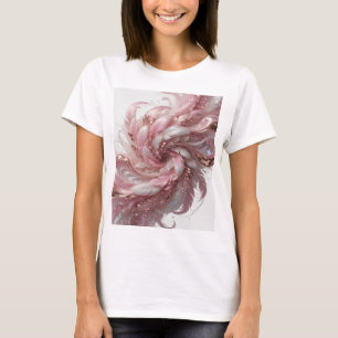 Catchy Silver ANGEL FEATHERS Statement Design T-Shirt